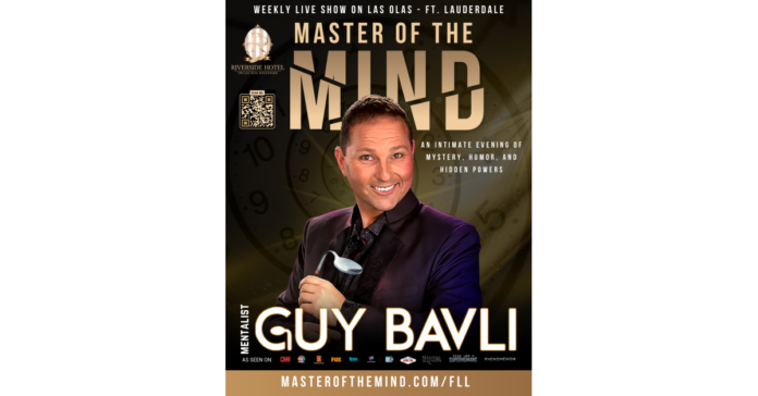 guy-bavli-master-of-the-mind.png GUY BAVLI'S SPECTACULAR MENTALIST SHOW EXTENDED THROUGH JANUARY 2024 IN FORT LAUDERDALE