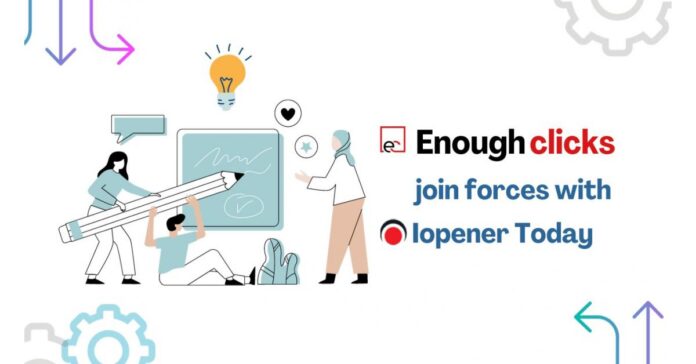 Iopener and Enough Clicks Join Forces to Empower Individuals and Businesses
