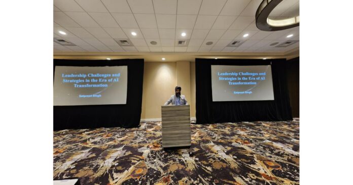 Dr. Satpreet Singh Unveils Leadership Strategies in AI Era at IEEE ASCE Conference: A Trailblazing Exploration