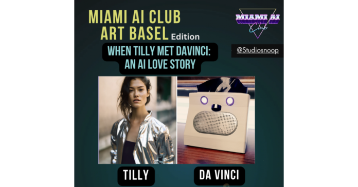 Tilly Meets DaVinci, Art Basel’s Groundbreaking AI-AI Date: A Recap