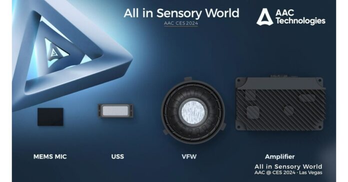 AAC's Smart Car Super-Sensing Solutions Unveiled at CES 2024, Accelerating Multimodal Interaction in Smart Cockpits