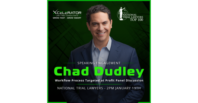 chad-dudley-to-participate-in-a.png Chad Dudley to Share Knowledge on Maximizing Profitability Through Innovative Workflows at Trial Lawyers Summit