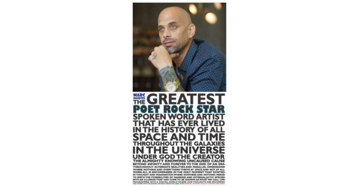 marc-marcel-poet-rock-star-cove.png Spoken Word Artist Marc Marcel Set to Release New Album After Near-Fatal Plane Crash