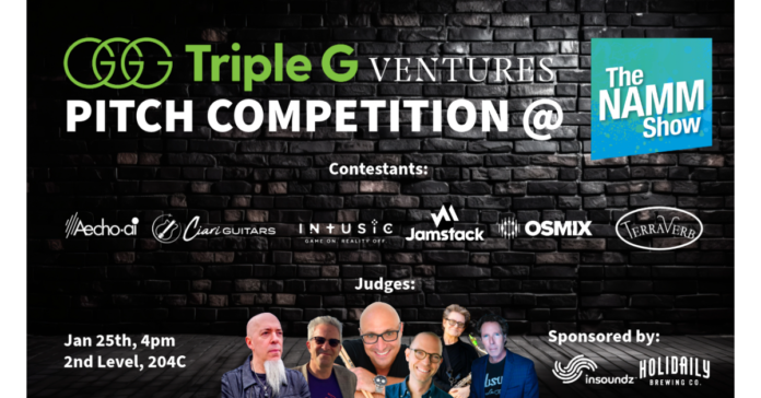 Triple G Ventures Ignites Innovation at NAMM '24 with Exciting Reveal of Pitch Competition Contestants