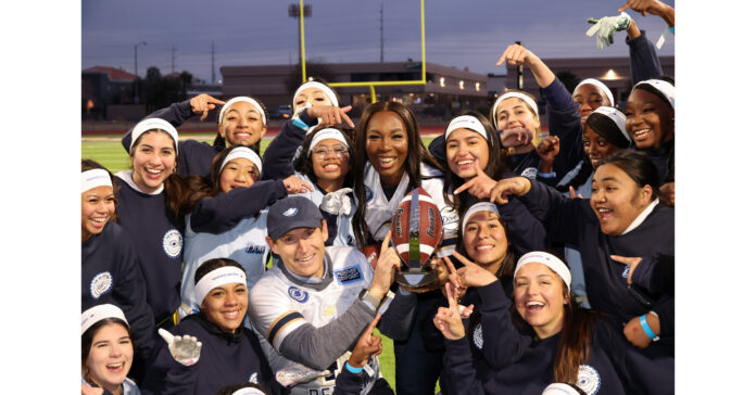 DOVE HOSTS STAR STUDDED "45 YARD LINE" FLAG FOOTBALL GAME IN LAS VEGAS TO SUPPORT GIRLS IN SPORTS AHEAD OF FOOTBALL'S BIGGEST NIGHT