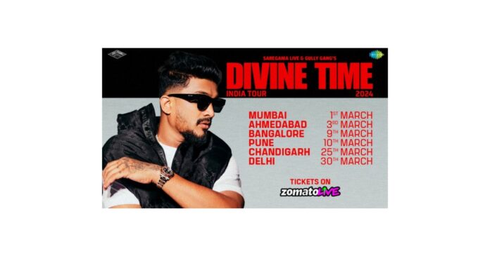 DIVINE Announces 6 City India Tour Promises a Divine Time for Fans