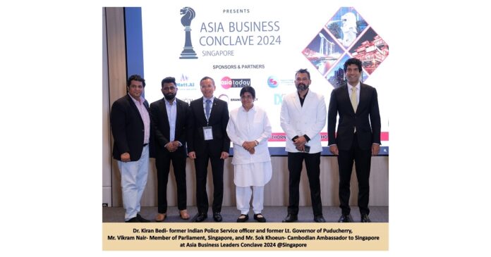 Asia Business Leaders Conclave 2024 Held at Singapore and the Event Was Graced by the Esteemed Presence of Dr. Kiran Bedi