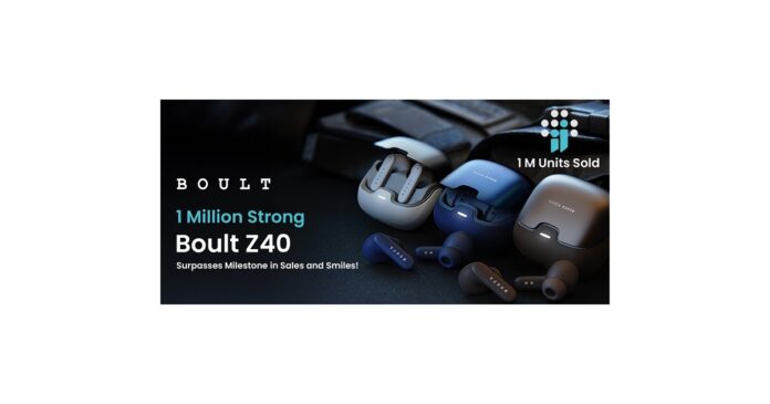 BOULT Z40 Achieves Remarkable Milestone. Surpasses 1 Million Sales. Equivalent to Stacking Earbuds as High as 67 Burj Khalifas