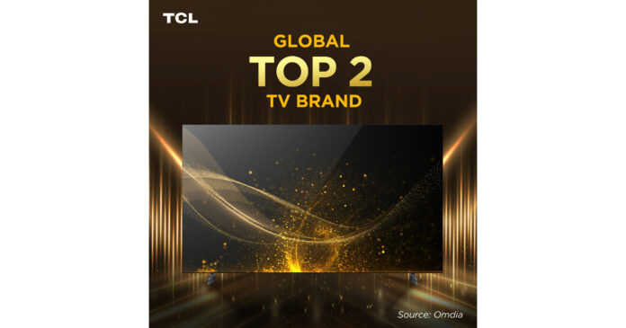 TCL zwei Jahre in Folge als globale Top-2-TV-Marke eingestuft