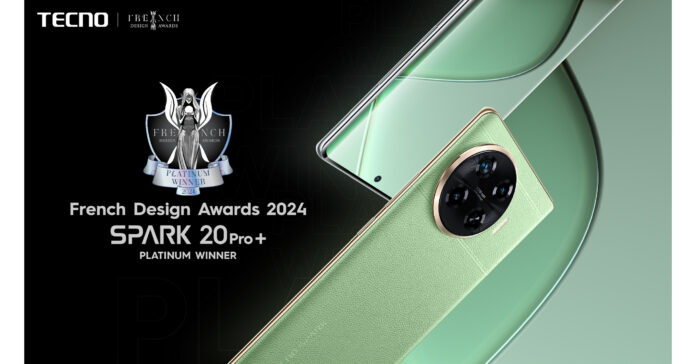 TECNO SPARK 20 Pro+ Picks Up Dual Prestigious French Design Awards 2024
