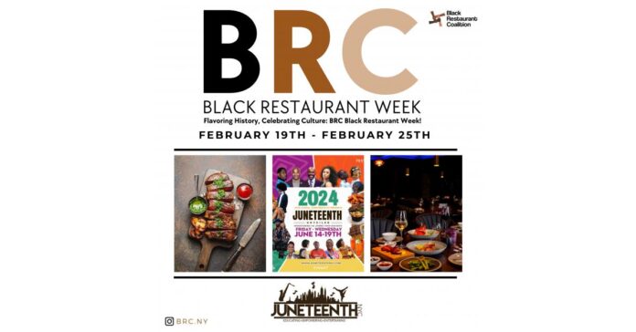 Black Restaurant Coalition Celebrates 2nd Annual Black Restaurant Week in Partnership with Juneteenth NYC