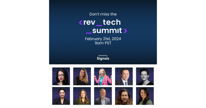Signals To Host RevTech Summit Spring 2024, a Virtual B2B Leadership Event with Top Industry Leaders