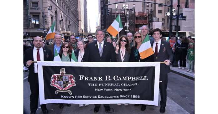 Frank E. Campbell The Funeral Chapel Begins 125th Anniversary Celebration with New York City St. Patrick's Day Parade