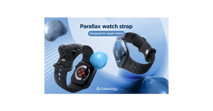 Caseology Releases Parallax Watch Strap for Apple Watch Elegance Expressed with 3D Hexa Cube Pattern Design