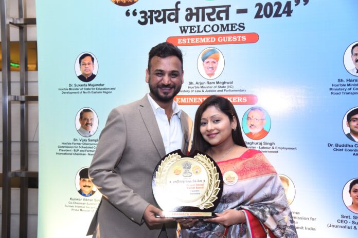Suroskie founders, Puneet Bansal & Deepali Bansal receives Award
