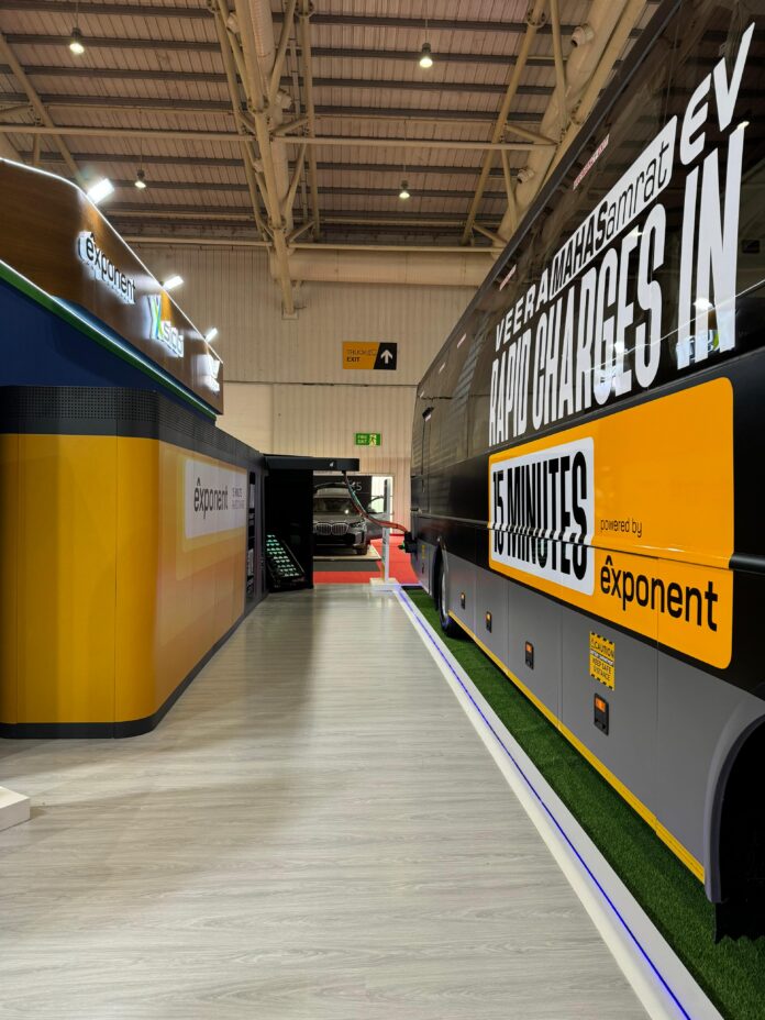 Veera Vahana and Exponent Energy announce the World's first 15-minute charging intercity bus, ‘Veera Mahasamrat EV’