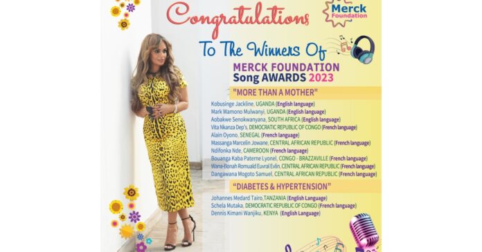 Merck Foundation CEO Together with African First Ladies Announce Winners of Their SONG AWARDS 2023 to Prevent Diabetes & Hypertension and Promote Healthy Lifestyle