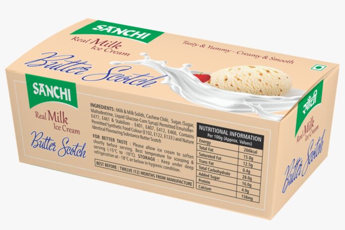 sanchi real milk ice cream