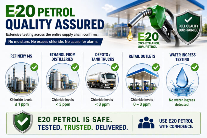 Ethonol Petrol Tested Safe