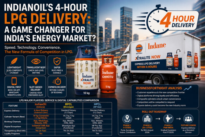 IndianOil 4-hour LPG delivery